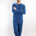 Muška pamučna pidžama tamno plava, Muske pidzame online prodaja