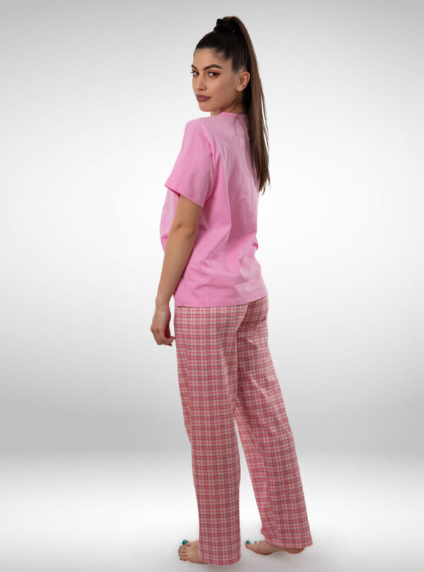 Ženska pidžama kratak rukav dezen1, ženske pidžame