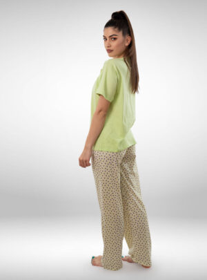 Ženska pidžama kratak rukav dezen3, ženske pidžame