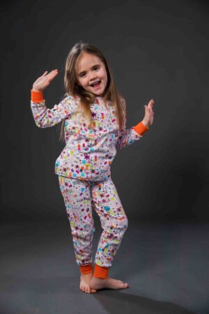 Pamučna pidžama za djevojčice dezen3, Pidžame za djevojčice