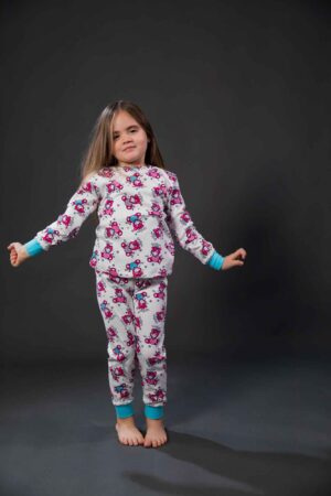 Pamučna pidžama za djevojčice dezen4, dječije pidžame za djevojčice