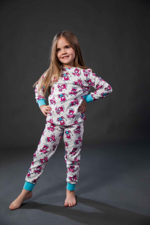 Pamučna pidžama za djevojčice dezen4, dječije pidžame za djevojčice